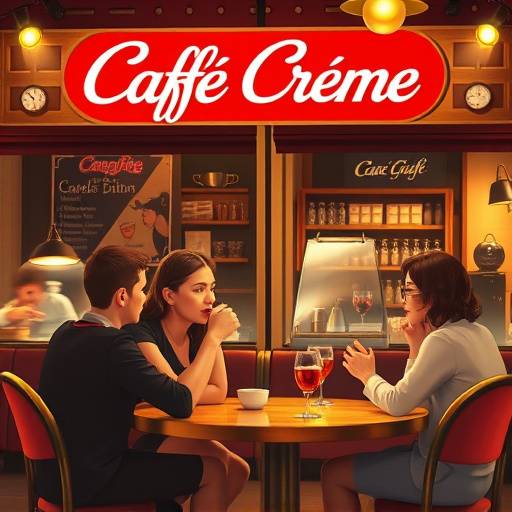 Affiche de la série comique 'Café Crème'