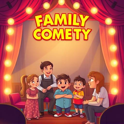 Affiche de la série comique 'Famille Nombreuse'