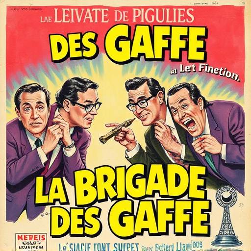 Affiche de la série comique 'La Brigade des Gaffes'