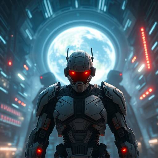 Affiche de la série de science-fiction 'L'Ère des Cyborgs'