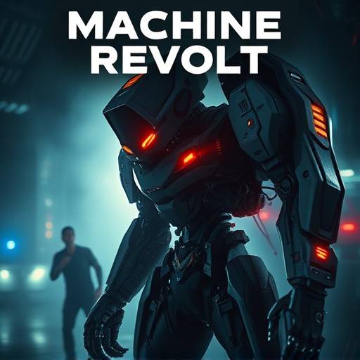 Affiche de la série de science-fiction 'Révolte des Machines'